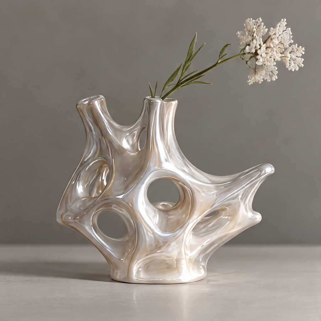 MARVOLM sculptural vase close-up on flat surface — Timeless by Nature, a lasting expression of modern artistry