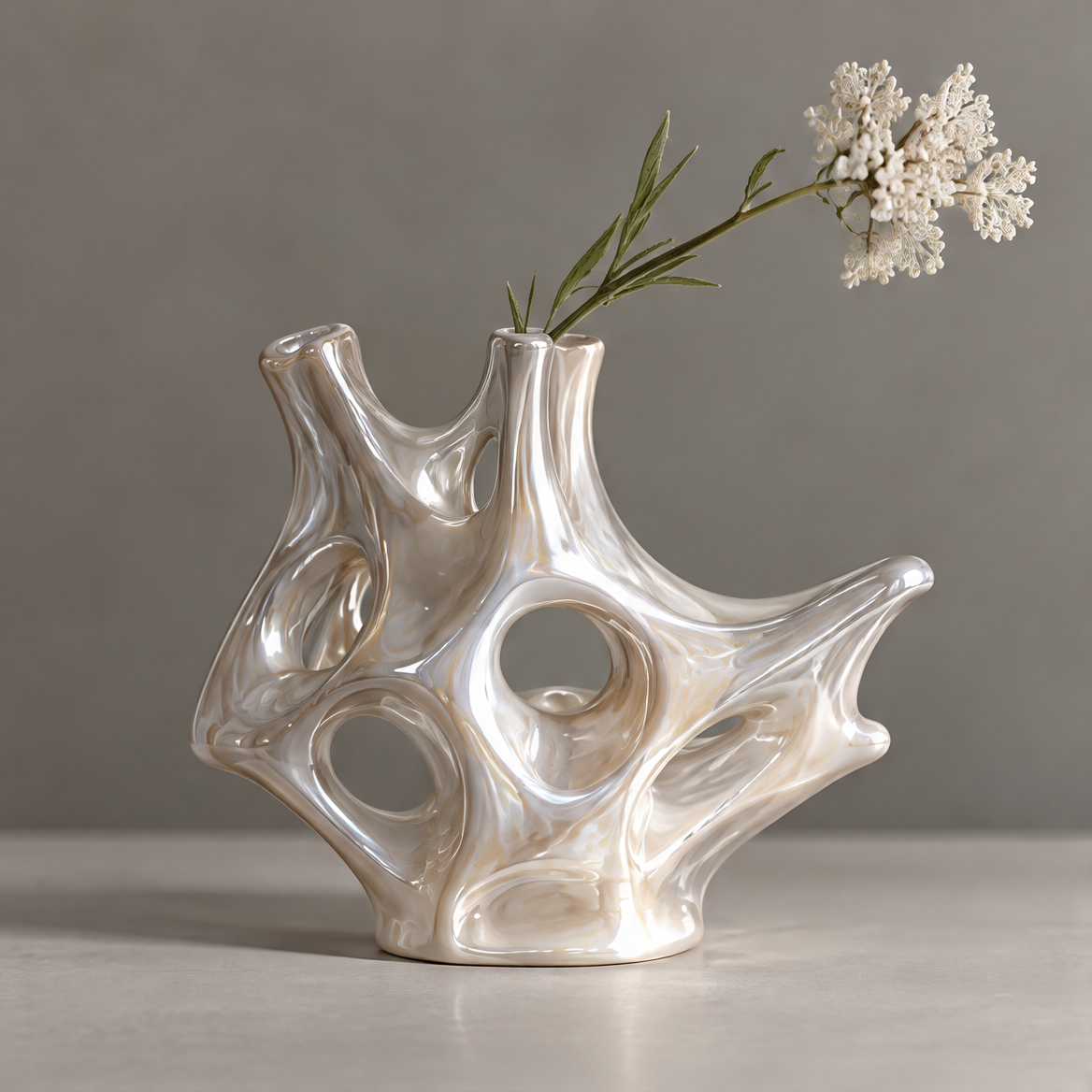 MARVOLM sculptural vase close-up on flat surface — Timeless by Nature, a lasting expression of modern artistry