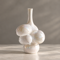 MARVOLM bubble-cluster vase surface close-up — Timeless Craftsmanship, meticulously crafted with luminous glaze and fluid form