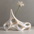 MARVOLM sculptural vase front view — Fluid Form Timeless Soul, where nature inspires modern living